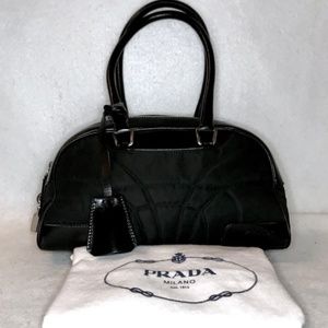 Prada Tessuto Quilted Bowler